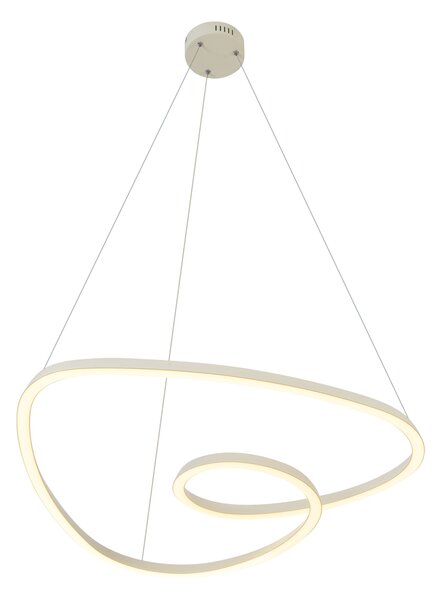 Lampada a sospensione scandinava beige 72 cm con LED dimmerabile a 3 livelli - Circuit