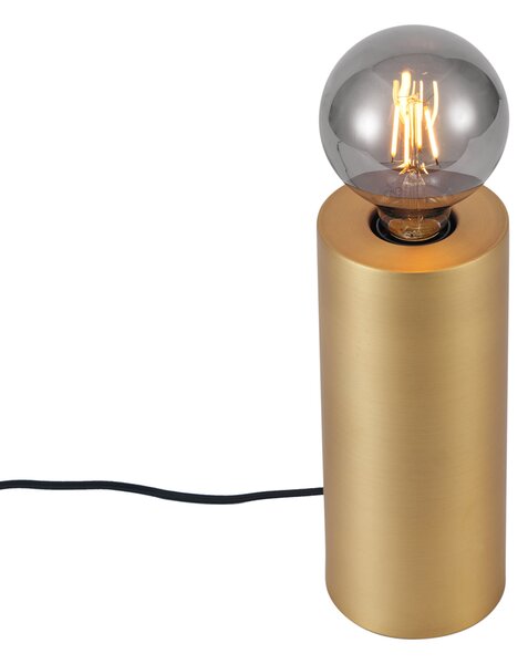 Lampada da tavolo moderna ottone 24 cm - Cylinder