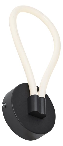 Lampada da parete moderna nera con LED dimmerabile a 3 livelli - Keri