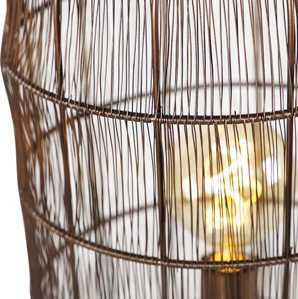 Lampada da terra moderna a treppiede in rame - Redo