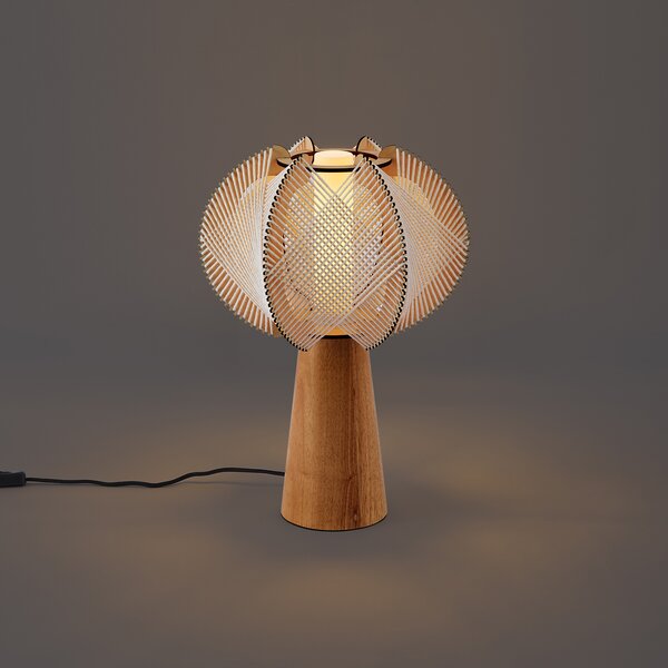 Lampada da tavolo Japandi beige 45 cm - Gertie