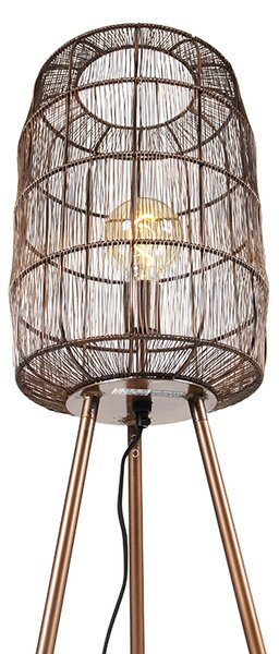 Lampada da terra moderna a treppiede in rame - Redo