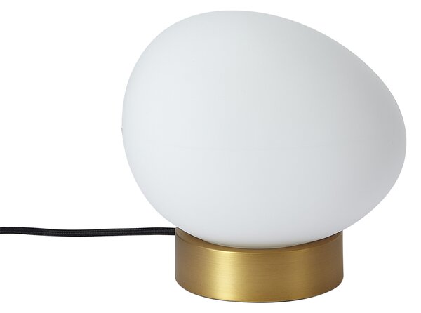 Lampada da tavolo di design in ottone con vetro opale - Sally