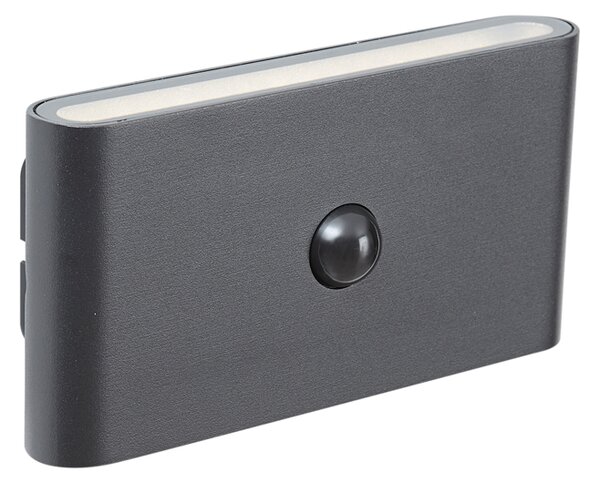 Lampada da parete nera con sensore a 4 livelli magnetica incl. LED ricaricabile - Batt
