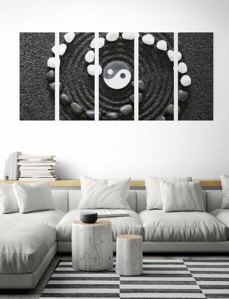 Quadri 5 pezzi – Yin e Yang armoniosi