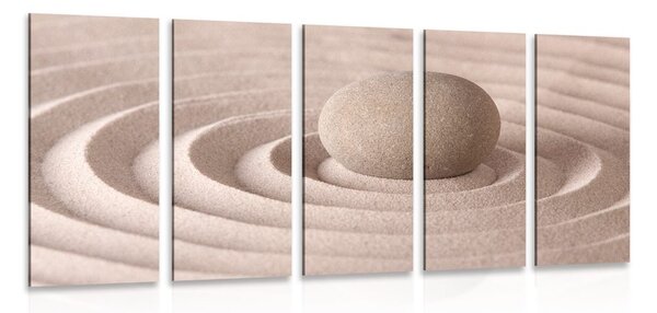 Quadri 5 pezzi – Pietra rilassante