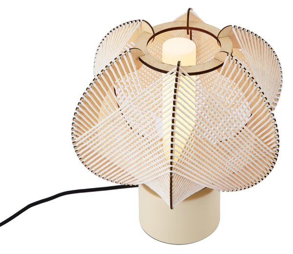 Lampada da tavolo Japandi beige 32 cm - Gertie