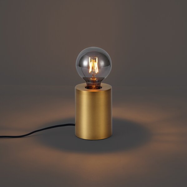 Lampada da tavolo moderna ottone 13 cm - Cylinder