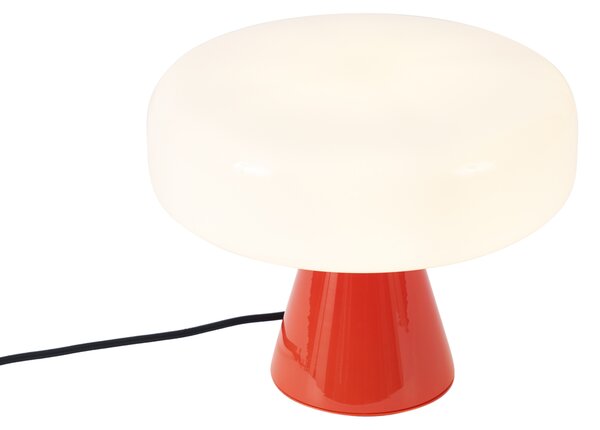 Lampada da tavolo retrò rossa e bianca - Knob