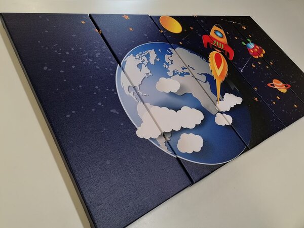 Quadri 5 pezzi – Verso lo spazio