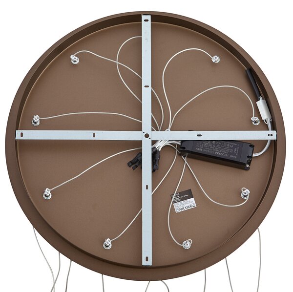 Lampada a sospensione di design bronzo scuro a 9 luci con LED dimmerabile a 3 livelli - Vide Anella