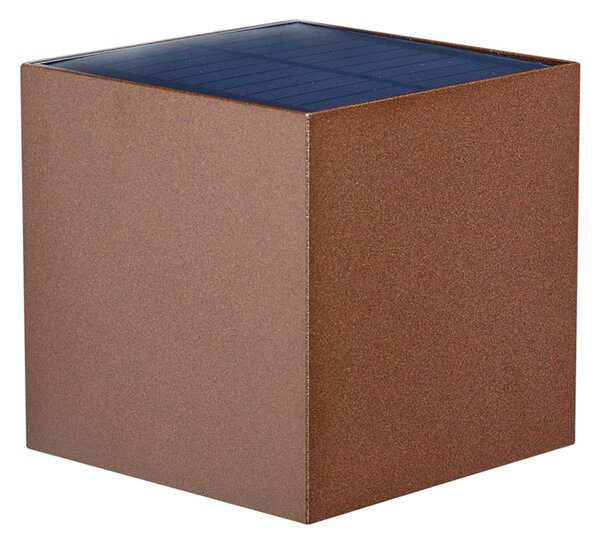 Applique da esterno marrone ruggine con LED IP65 solare - Charlene
