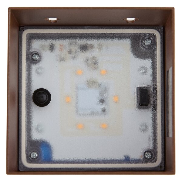 Applique da esterno marrone ruggine con LED IP65 solare - Charlene