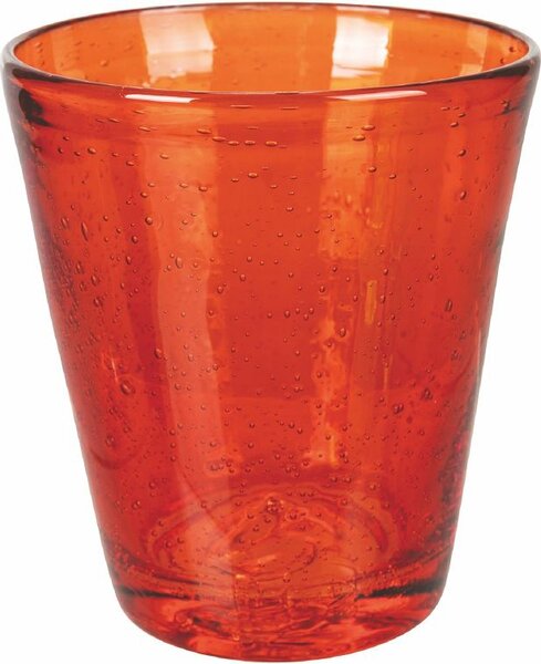 Villa deste Cancun Sunset Set 6 bicchieri acqua in pasta d vetro soffiato 330 ml Colore Rosso - 5909889