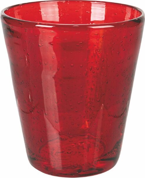 Villa deste Cancun Sunset Set 6 bicchieri acqua in pasta d vetro soffiato 330 ml Colore Rosso - 5909889