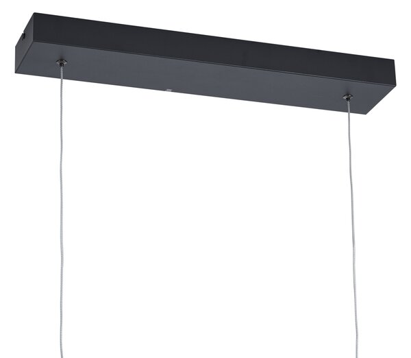 Lampada a sospensione di design H nera con oro con LED dimmerabile a 3 livelli - Joy