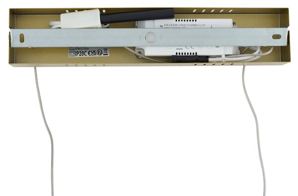 Lampada a sospensione di design oro rettangolare dimmerabile a 3 livelli - Krisscross