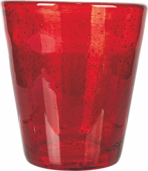 Villa deste Cancun Sunset Set 6 bicchieri acqua in pasta d vetro soffiato 330 ml Colore Rosso - 5909889