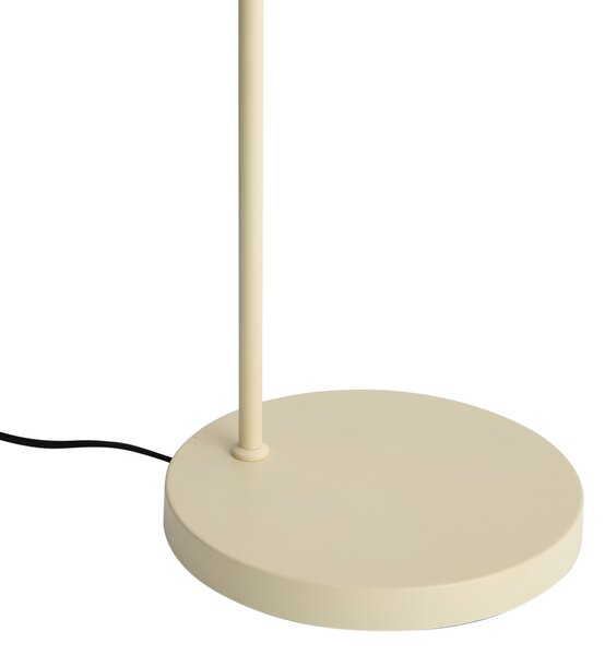Lampada da terra ad arco Japandi beige con paralume - Bida