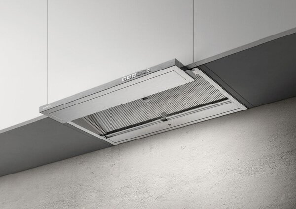 Elica Cappa Aspirante Incasso Larghezza 60 cm Potenza Intensiva 700 m/h Classe B colore Inox - BOXIN DRY IX/A/60