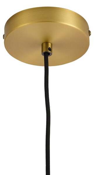 Lampada a sospensione di design bronzo con vetro trasparente - Domo