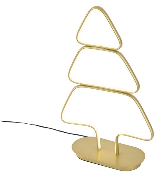 Lampada da tavolo natalizia oro albero di Natale con LED - Arbre