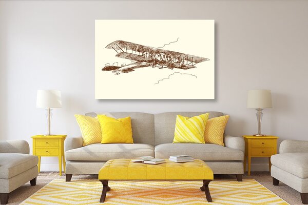 Quadro su tela – Biplano retrò