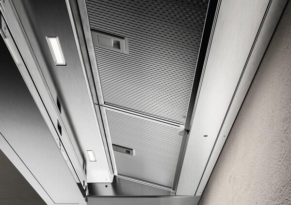 Elica Cappa Aspirante Incasso Larghezza 60 cm Potenza Intensiva 700 m/h Classe B colore Inox - BOXIN DRY IX/A/60