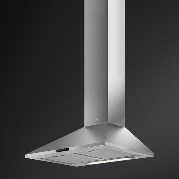 Smeg Cappa Cucina a Parete Aspirante Larghezza 60 cm Acciaio Inox - KDE600EX
