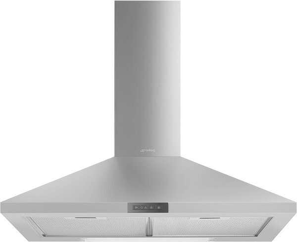 Smeg Cappa Cucina a Parete Aspirante Larghezza 60 cm Acciaio Inox - KDE600EX