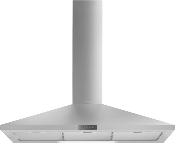 Smeg Cappa Cucina a Parete Aspirante Larghezza 90 cm Acciaio Inox - KDE900EX