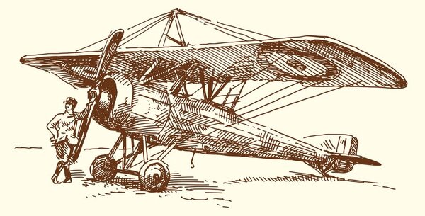 Stampa su tela – Aereo retrò