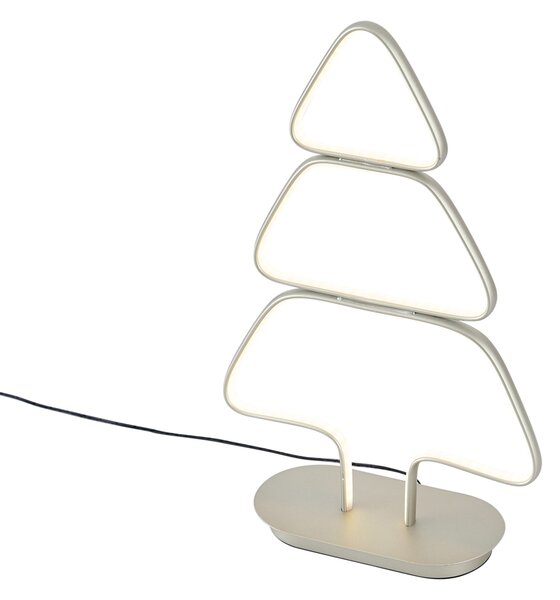 Lampada da tavolo natalizia albero di Natale in acciaio con LED - Arbre