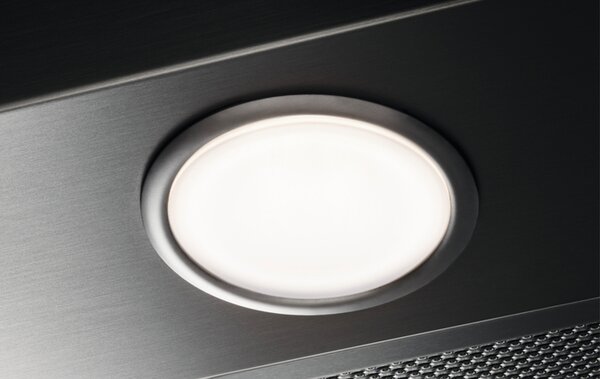 Electrolux Cappa Cucina Aspirante / Filtrante da Incasso Sottopensile Larghezza 86 cm Vetro estraibile colore Acciaio Inox - LFP329X