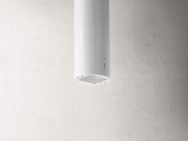 Elica Cappa Cucina Aspirante a Isola Larghezza 43 cm colore Bianco - PRF0090718A TUBE PRO ISLAND WH/A/43