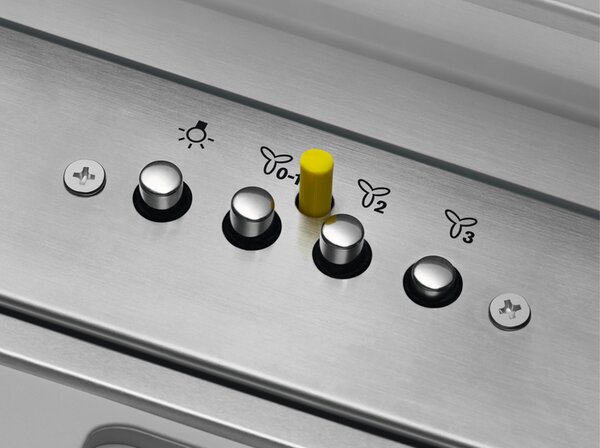 Electrolux Cappa Cucina Aspirante / Filtrante da Incasso Sottopensile Larghezza 86 cm Vetro estraibile colore Acciaio Inox - LFP329X