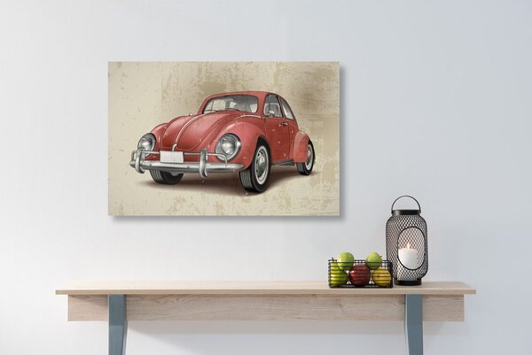 Quadro su tela – Auto d'epoca rossa