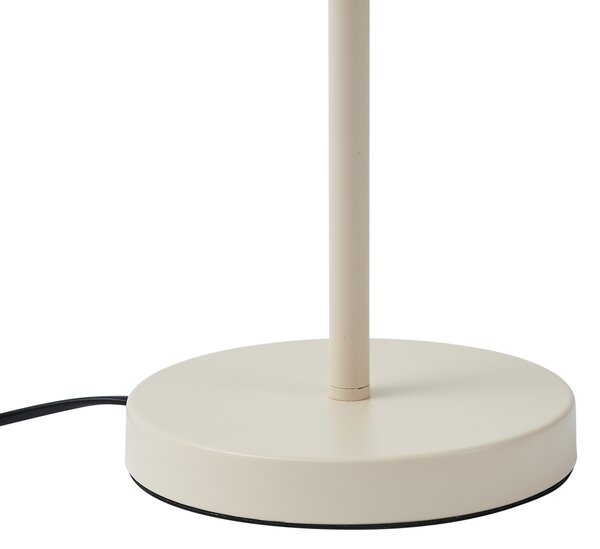 Lampada da tavolo retrò beige acciaio 45 cm - Pauly
