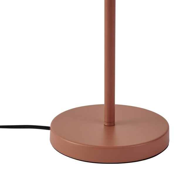 Lampada da tavolo retrò color moka in acciaio 45 cm - Pauly