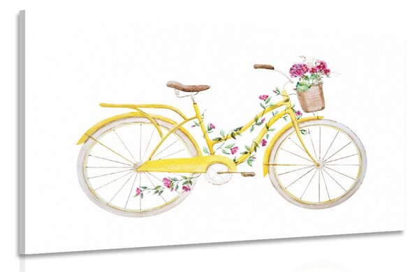 Quadro su tela – Illustrazione di bicicletta retrò