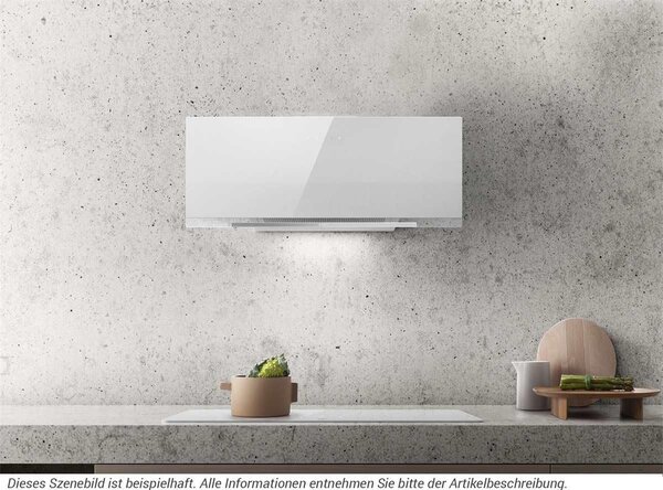 Elica Cappa Cucina Aspirante a Parete 90 cm colore Vetro Bianco - PRF0166941 APLOMB WH/A/90