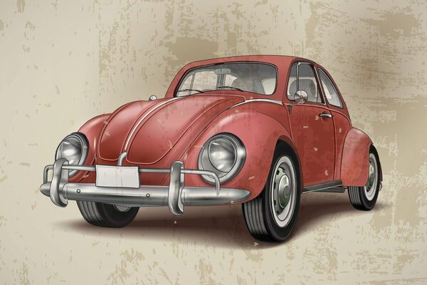 Quadro su tela – Auto d'epoca rossa