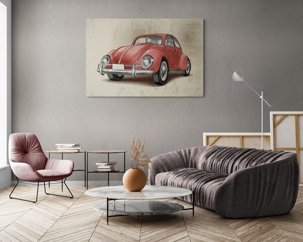 Quadro su tela – Auto d'epoca rossa