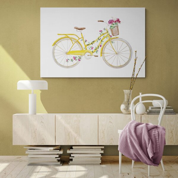 Quadro su tela – Illustrazione di bicicletta retrò