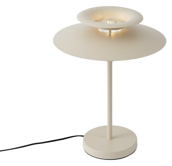 Lampada da tavolo retrò beige acciaio 45 cm - Pauly