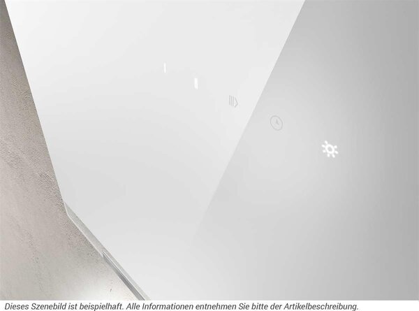 Elica Cappa Cucina Aspirante a Parete 90 cm colore Vetro Bianco - PRF0166941 APLOMB WH/A/90