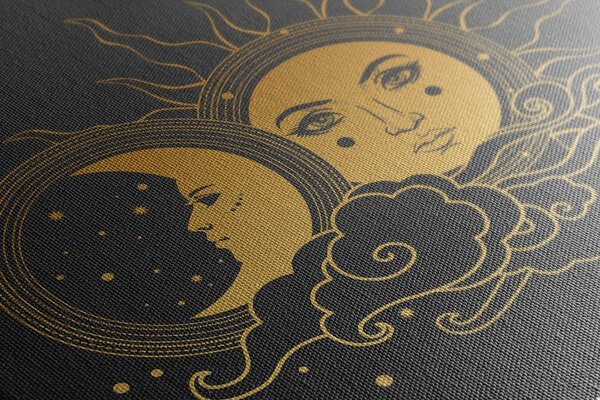 Stampa su tela – Armonia tra sole e luna