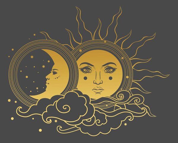 Stampa su tela – Armonia tra sole e luna