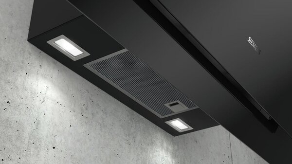 Siemens Cappa Cucina Aspirante a Parete Larghezza 120 cm Profondit 89 cm Classe A+ colore Nero - LC98KLV60