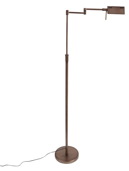 Lampada da terra di design bronzo scuro incl. LED con dimmer touch - Notia
